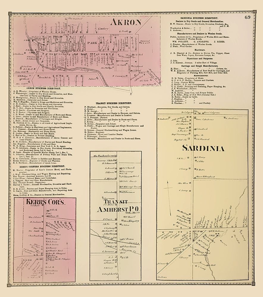 Akron, Kerrs, Transit, Sardinia New York