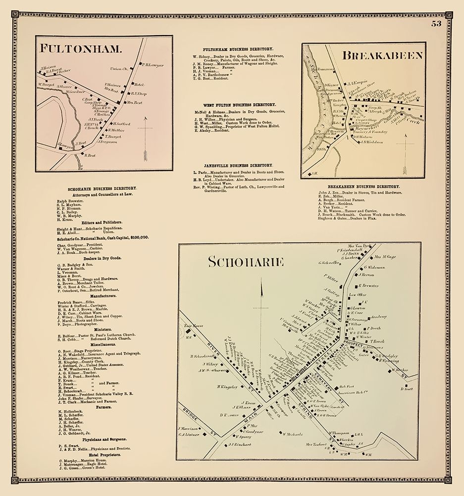 Schoharie Breakabeen Fultonham New York Landowner