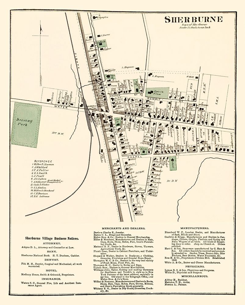 Sherburne New York - Nichols 1875