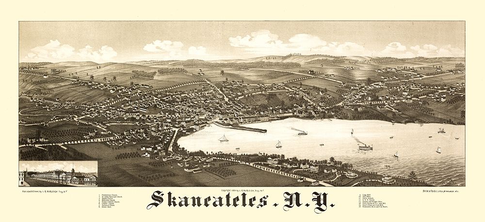 Skaneateles New York - Burleigh 1884