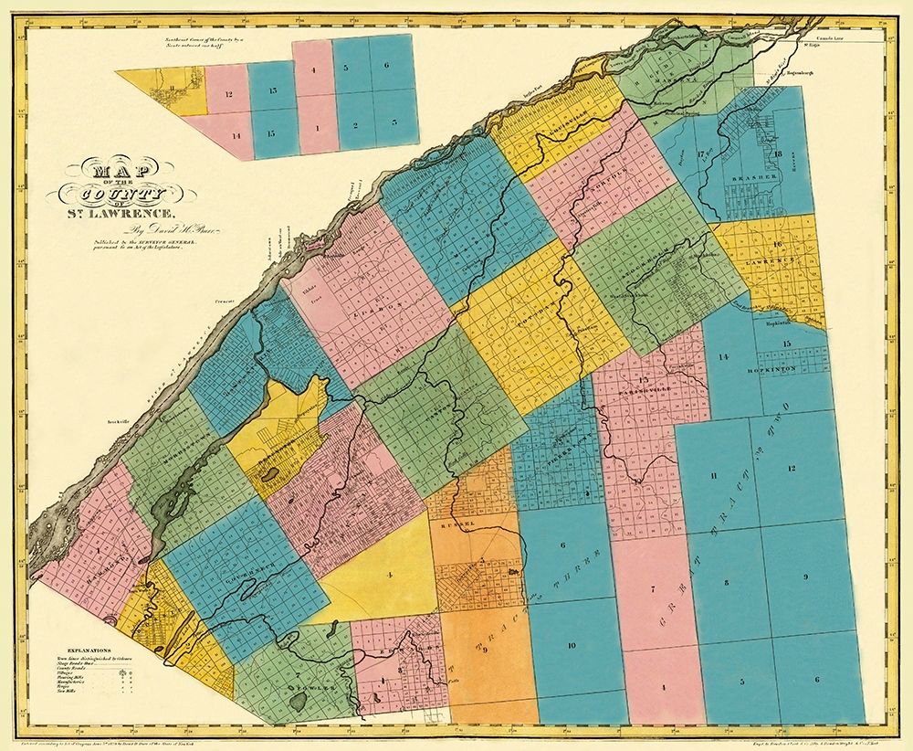 St. Lawrence New York - Burr 1829