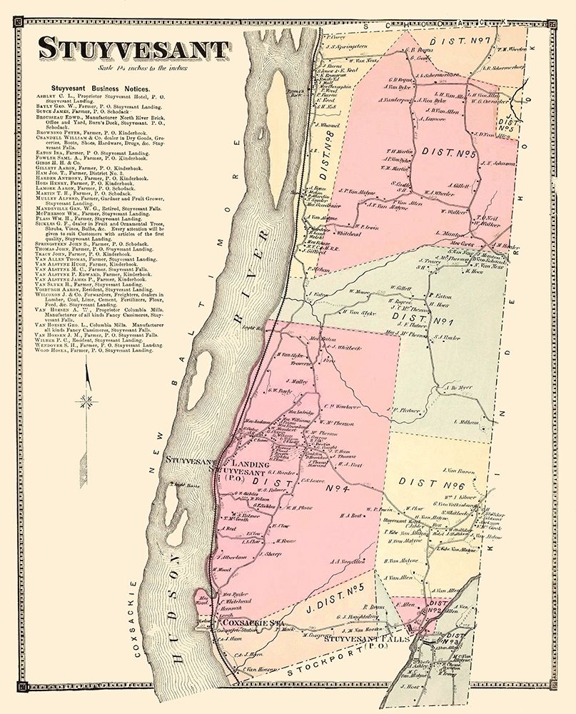 Stuyvesant New York Landowner - Beers 1873