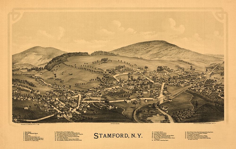 Stamford New York - Burleigh 1890