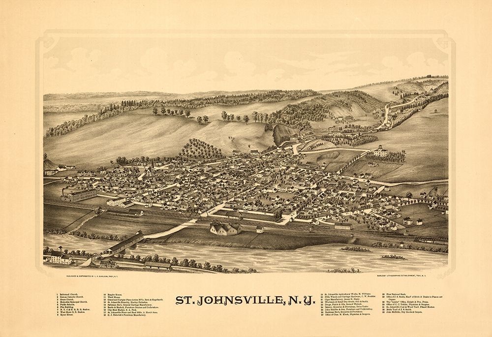 Saint Johnsonville New York - Burleigh 1890