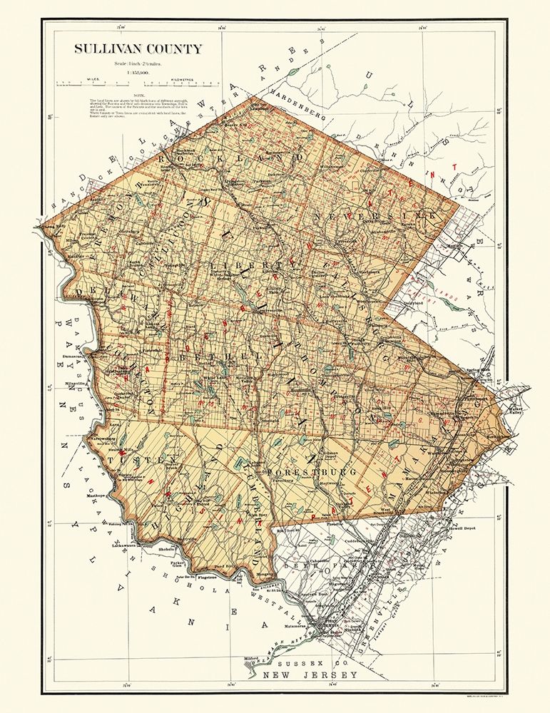 Sullivan New York Landowner - Bien 1895