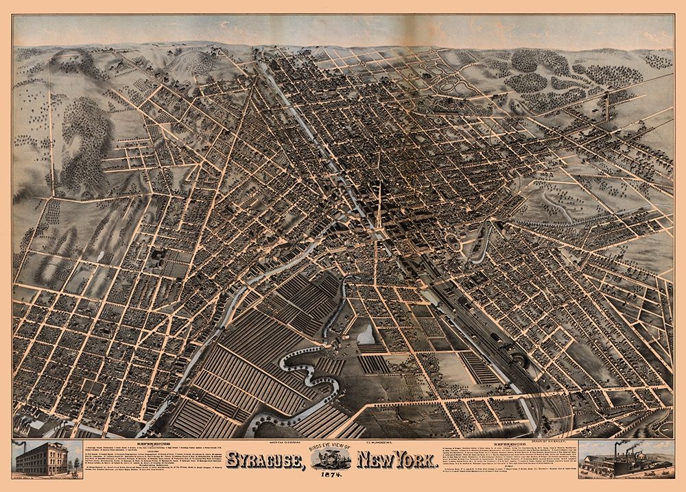Syracuse New York - Bailey 1874