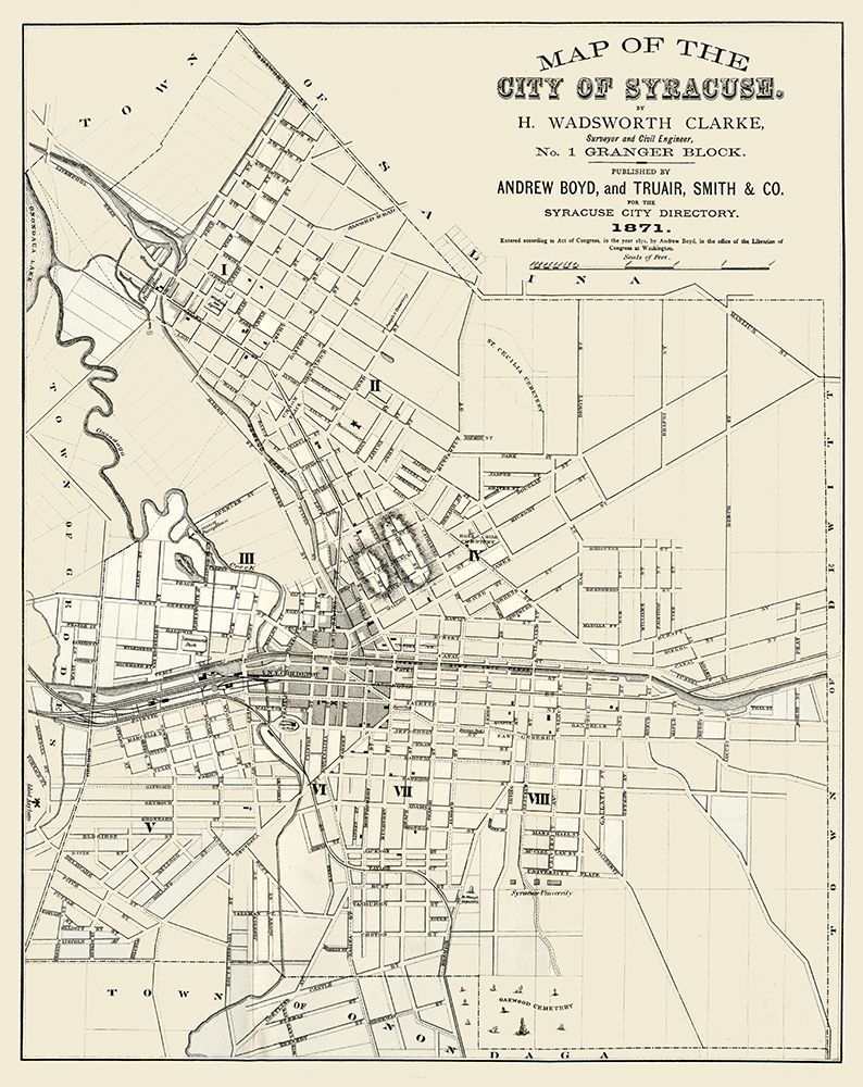 Syracuse New York - Clarke 1871