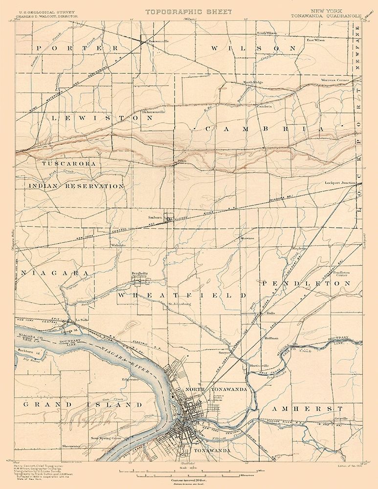 Tonawanda New York Quad - USGS 1900