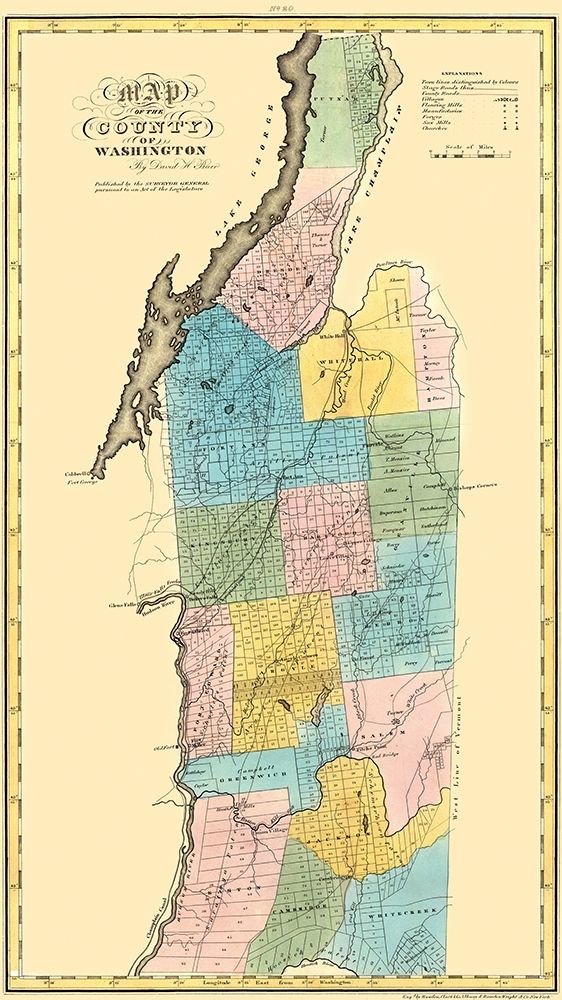 Washington New York Landowner - Burr 1829