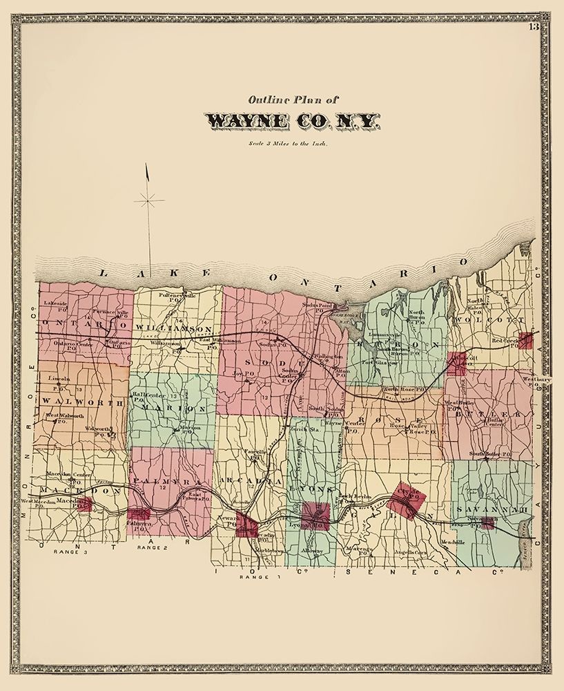 Wayne New York - Beers 1875