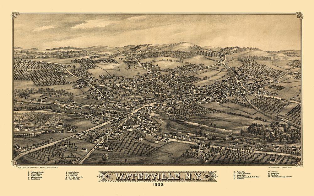 Waterville New York - Burleigh 1885