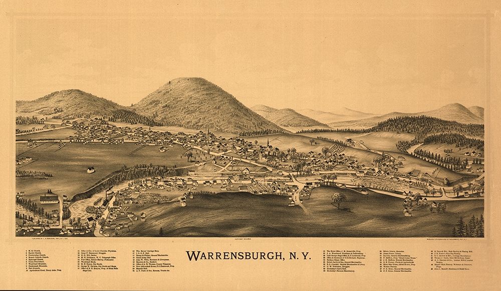Warrensburg New York - Burleigh 1891