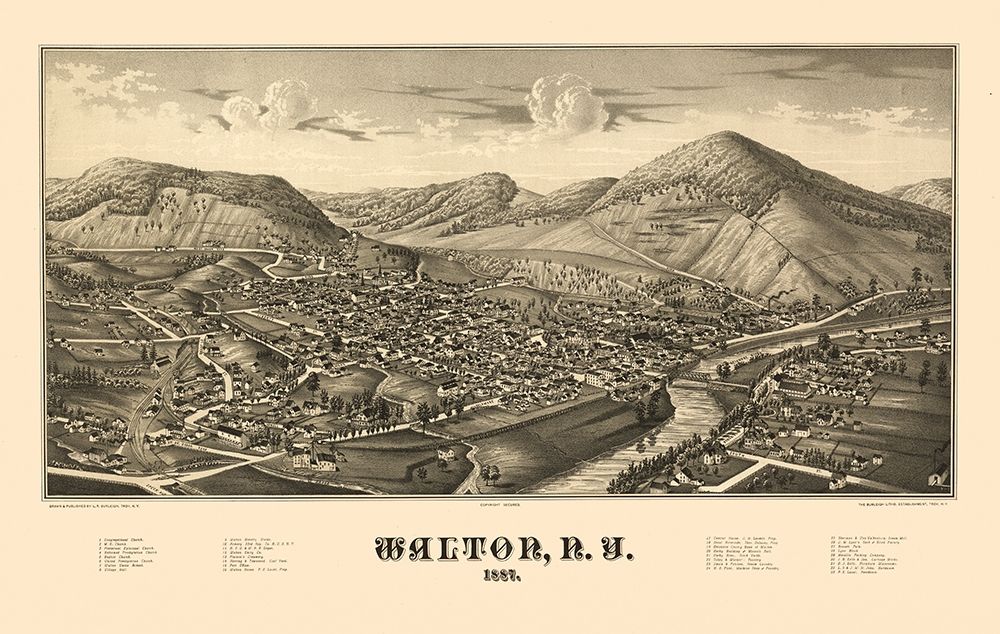 Walton New York - Burleigh 1887