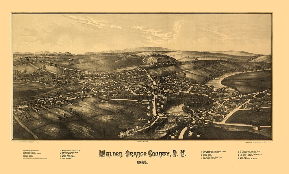 Walden New York - Burleigh 1887