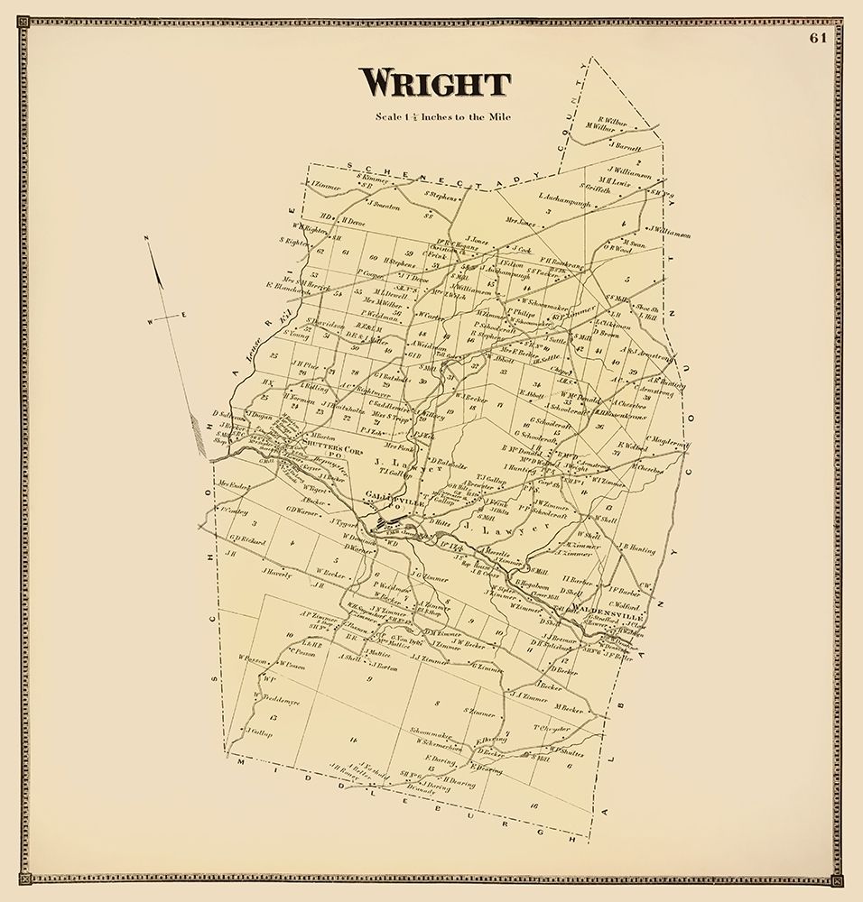 Wright New York Landowner - Stone 1866