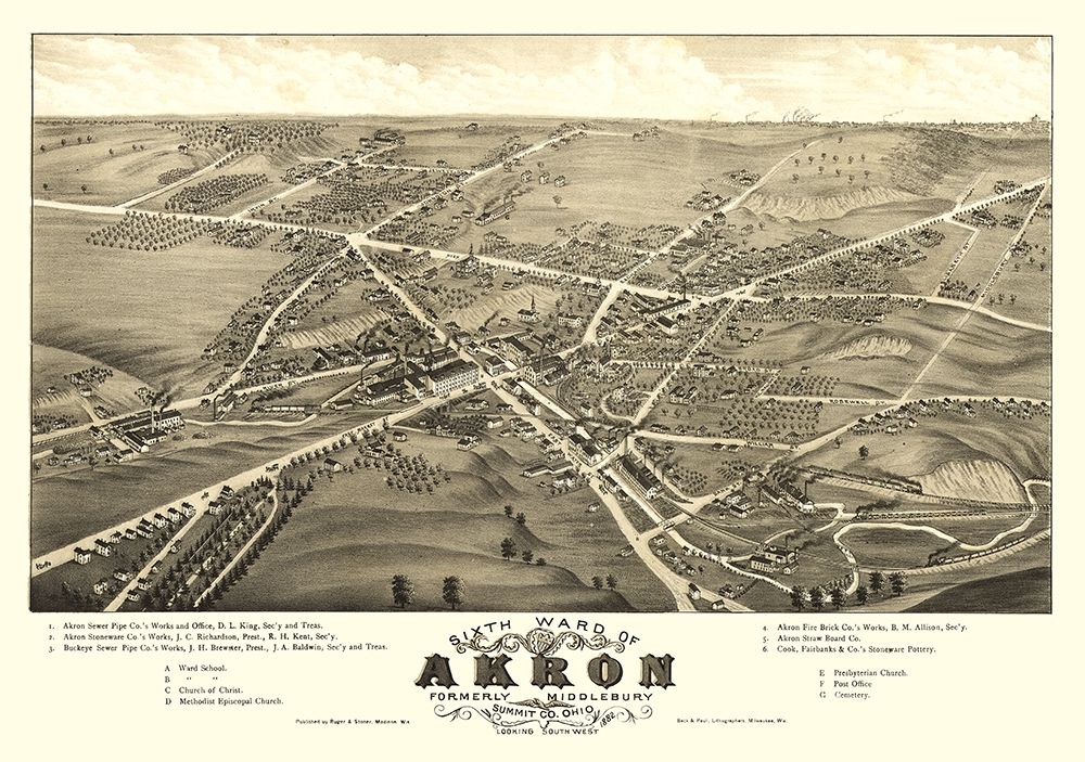 Akron Ohio - Stoner 1882