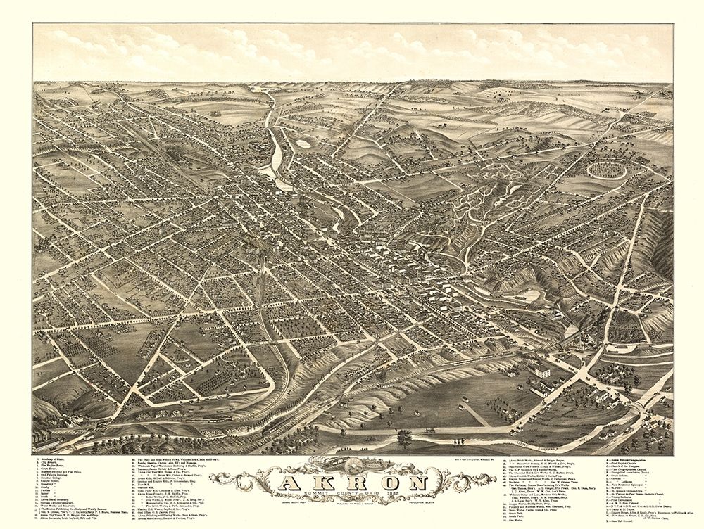 Akron Ohio - Stoner 1882