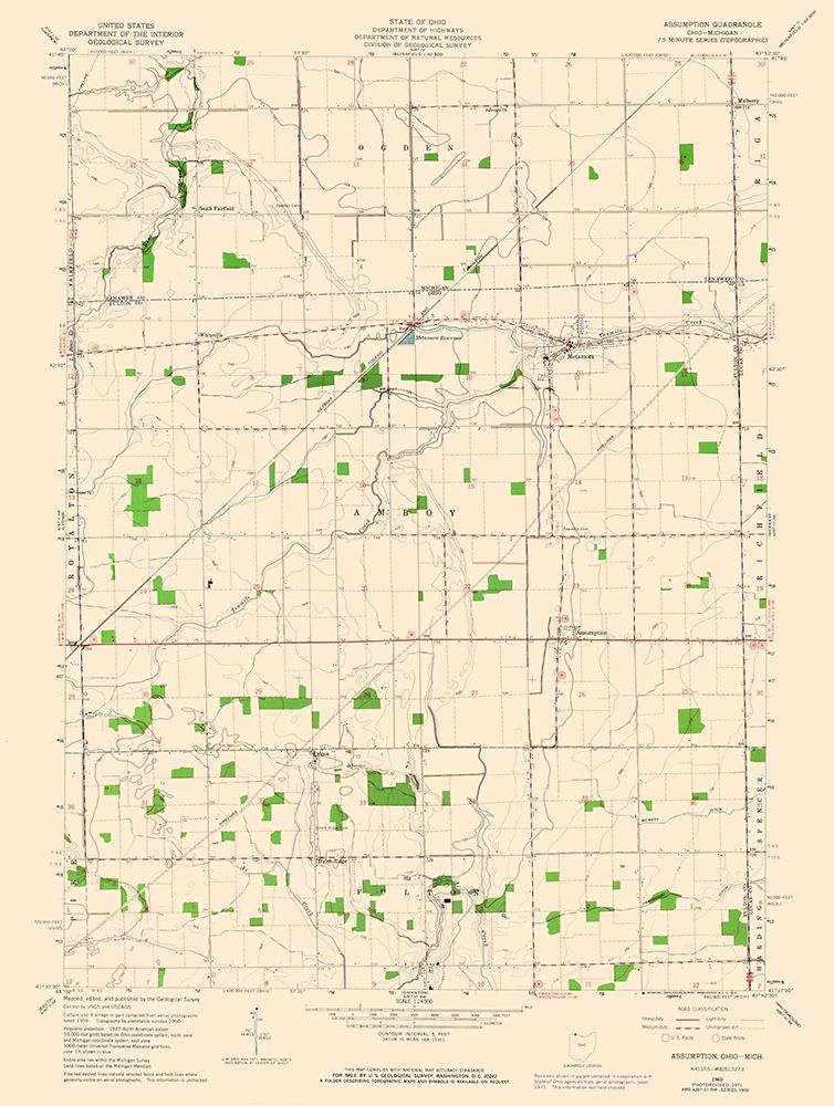 Assumption Ohio Quad - USGS 1960