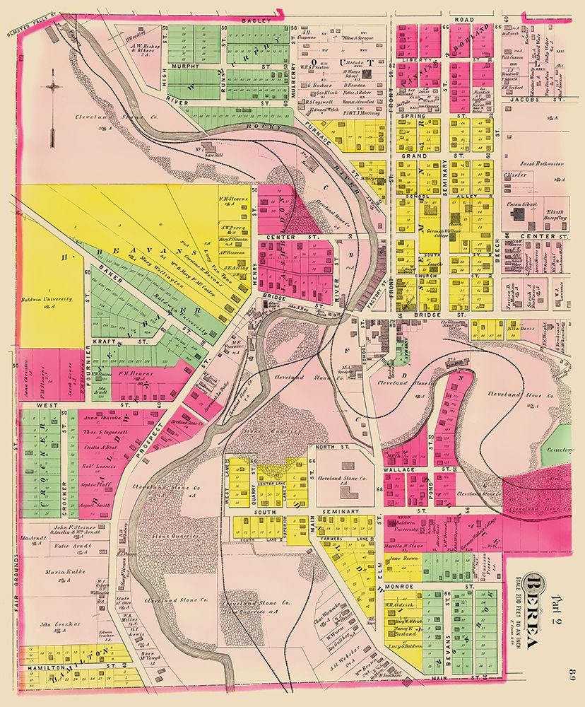 Berea Ohio - Cram 1892