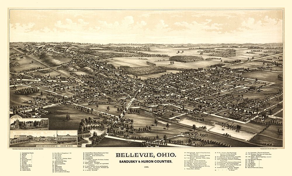 Bellevue Ohio - Norris 1888