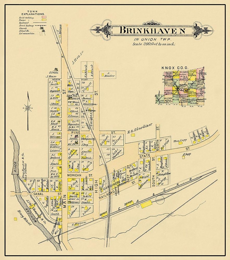 Brinkhaven Ohio Landowner - Cadwell 1896