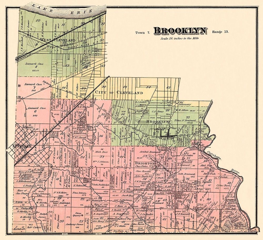 Brooklyn Ohio Landowner - Titus 1876