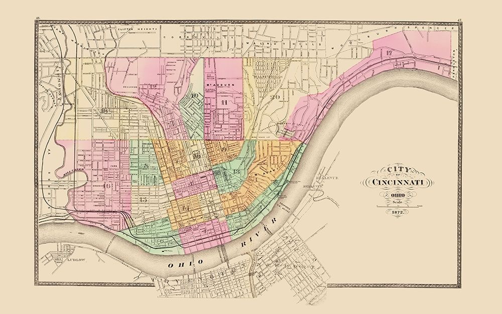 Cincinnati Ohio - Stedman 1872