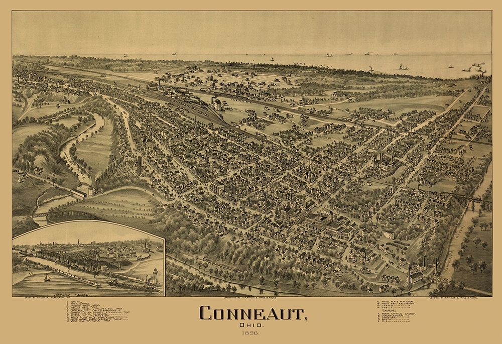 Conneaut Ohio - Fowler 1896