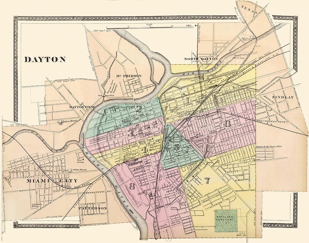 Dayton Ohio - Walling 1876