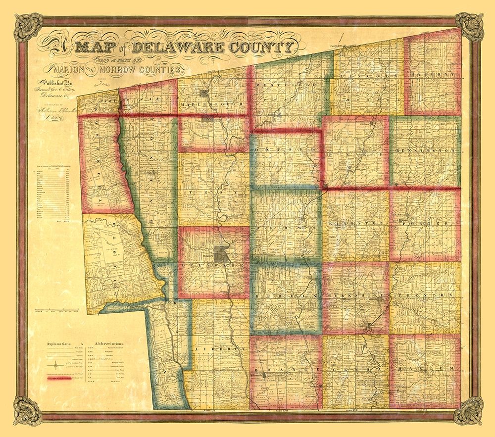 Delaware County Ohio - Eaton 1849