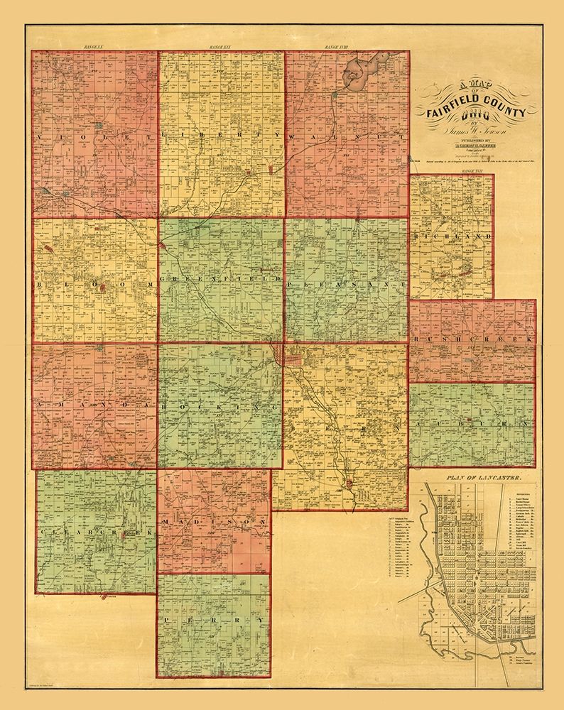 Fairfield County Ohio - Touson 1848