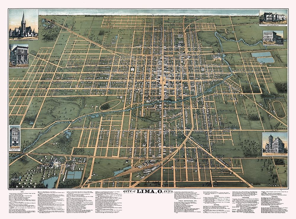 Lima Ohio - Buckingham 1892