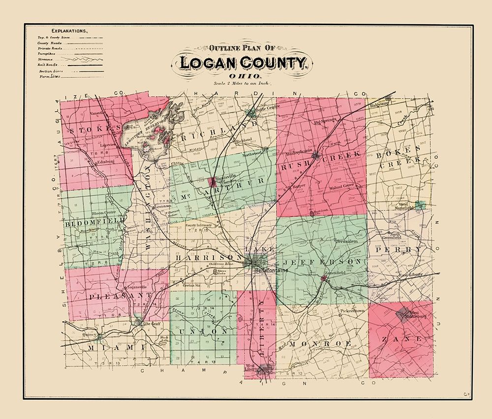 Logan Ohio - Lake 1890
