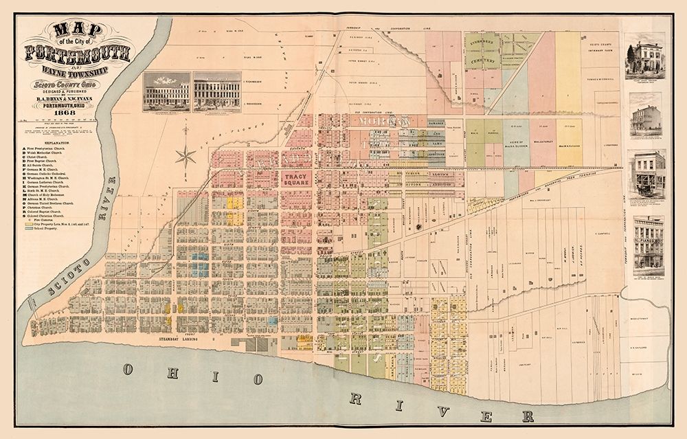 Portsmouth Ohio -Evans 1868