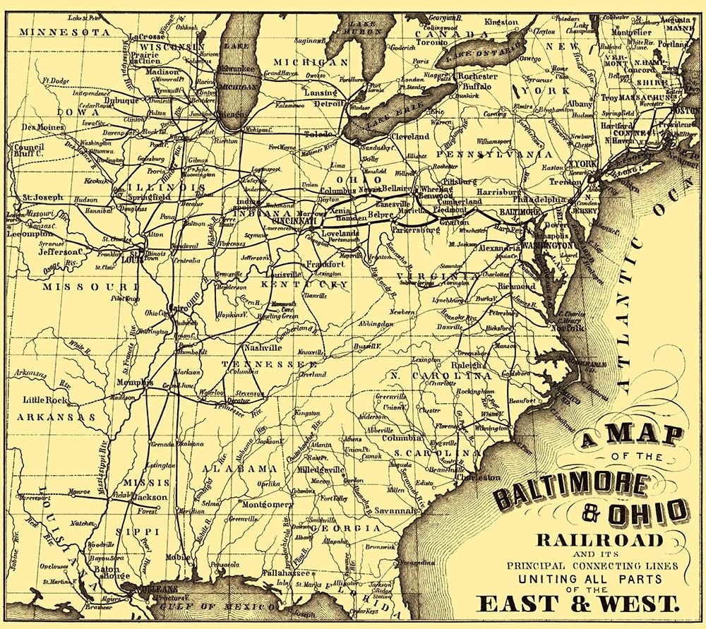 Baltimore and Ohio Railroad - Hoen 1860