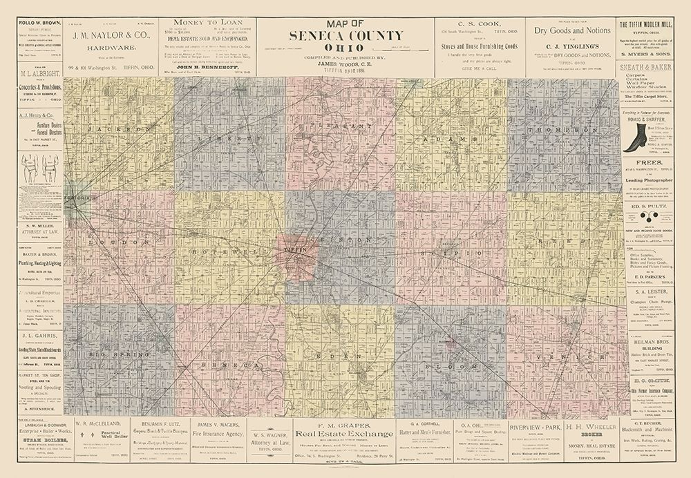 Seneca County Ohio - Woods 1896