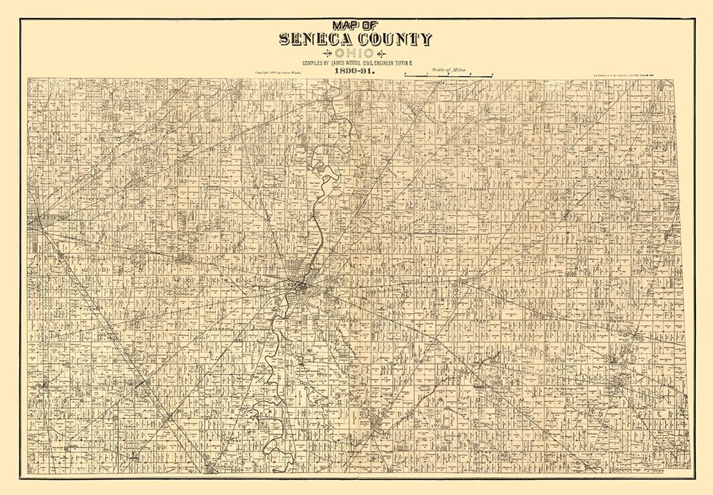 Seneca County Ohio - Woods 1891