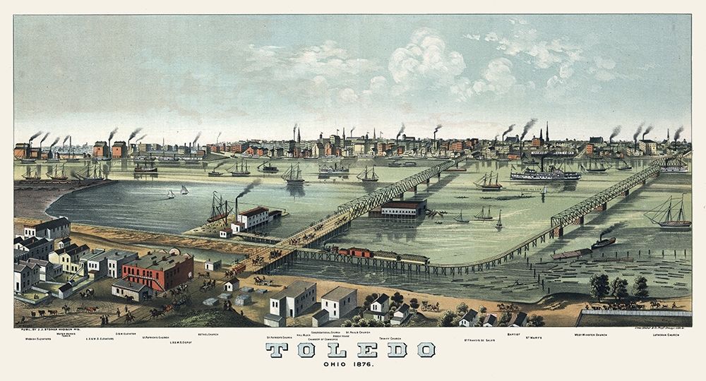 Toledo Ohio - Stoner 1876