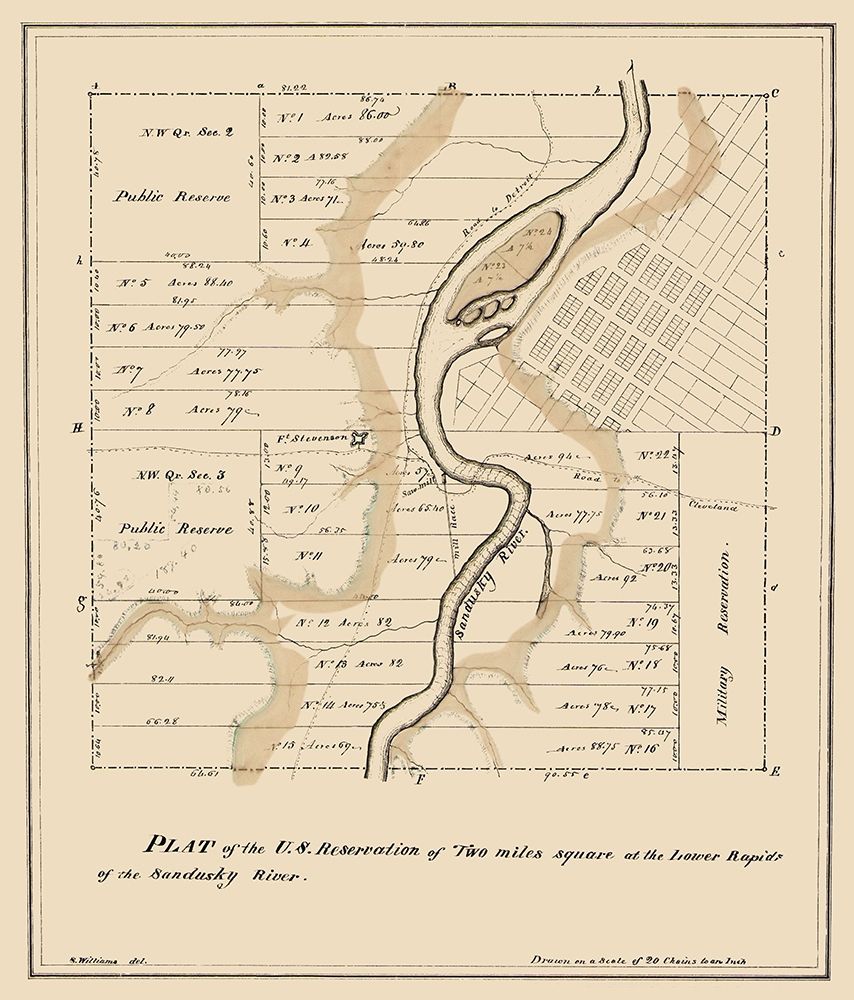 Two Miles Square Ohio - Williams 1817