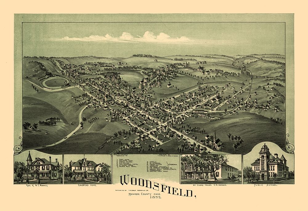 Woodsfield Ohio - Fowler 1899