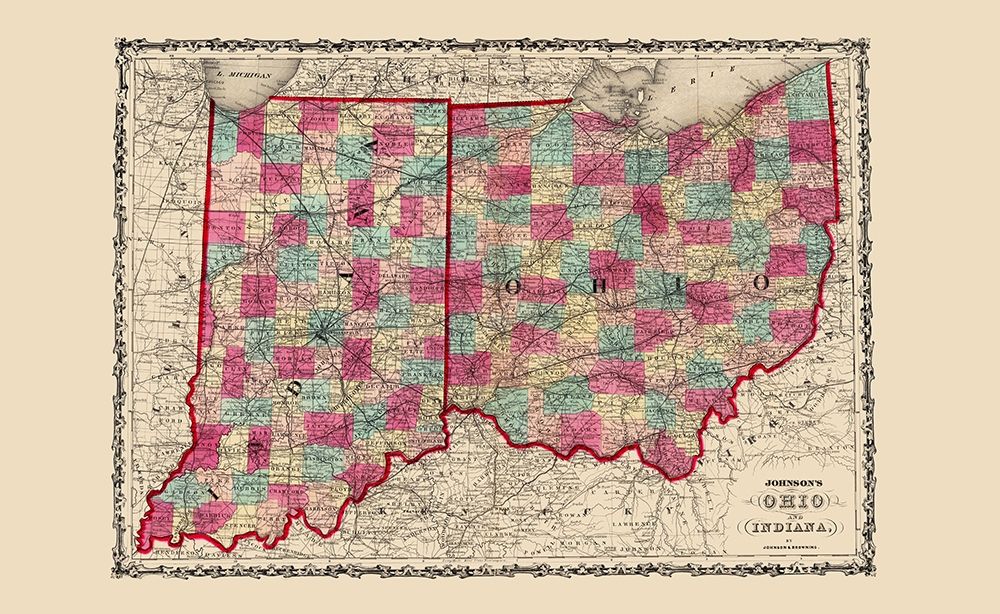 Ohio, Indiana - Johnson 1860