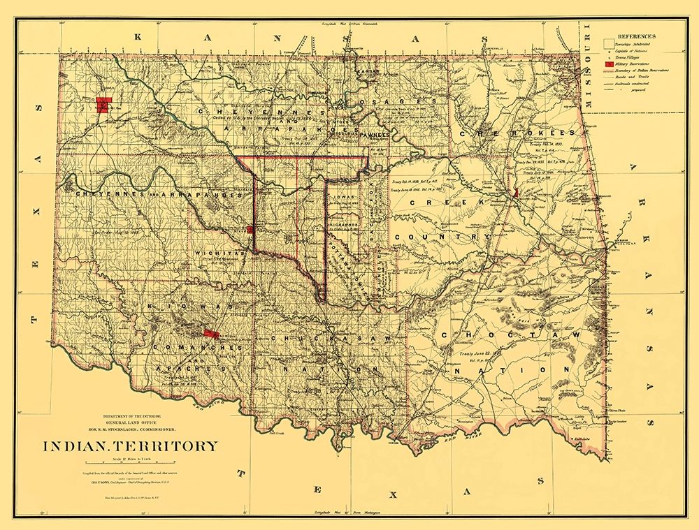 Oklahoma Indian Territory - Bien 1887