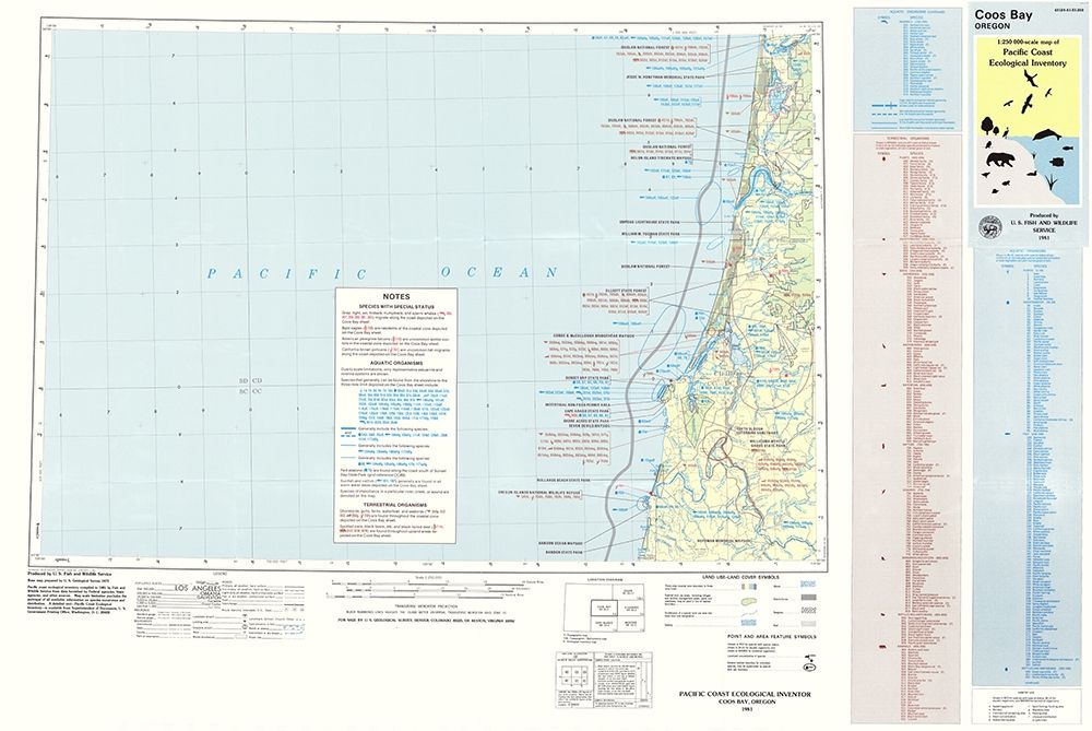 Coos Bay Oregon Sheet - USGS 1981
