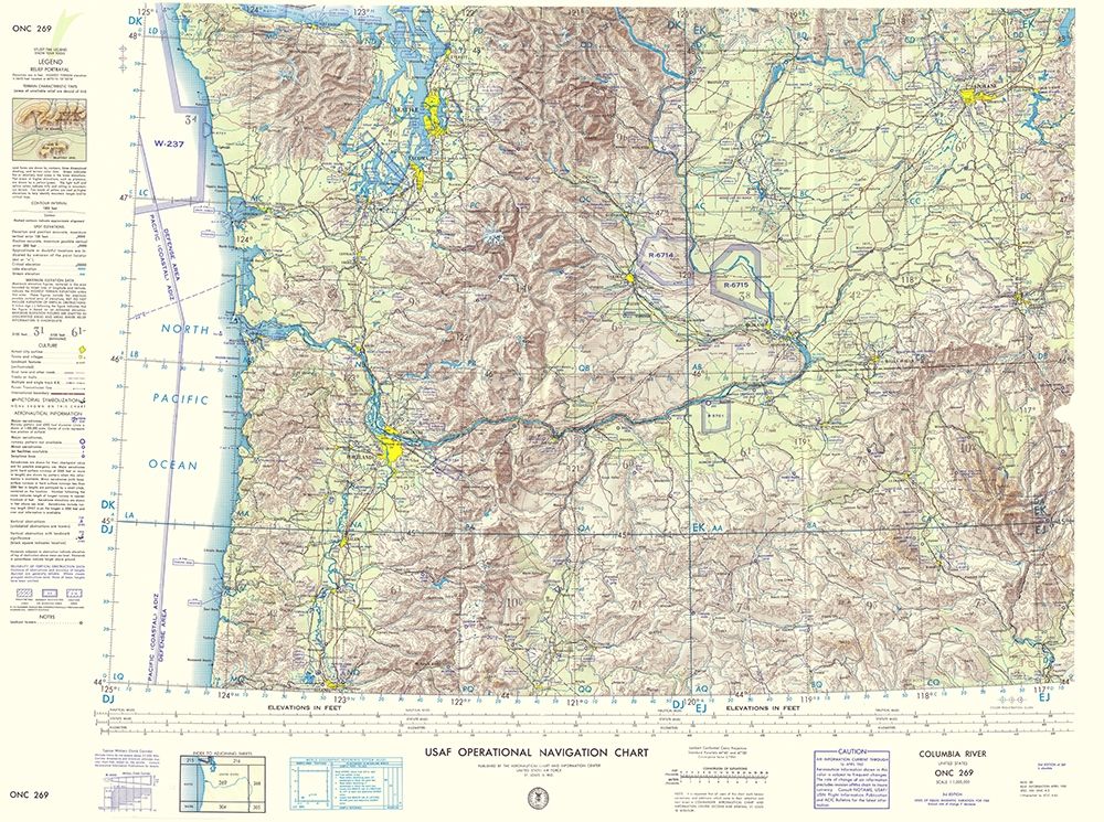Columbia River Idaho Oregon Washington Sheet