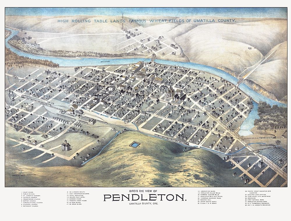 Pendleton Oregon - Dakin 1890