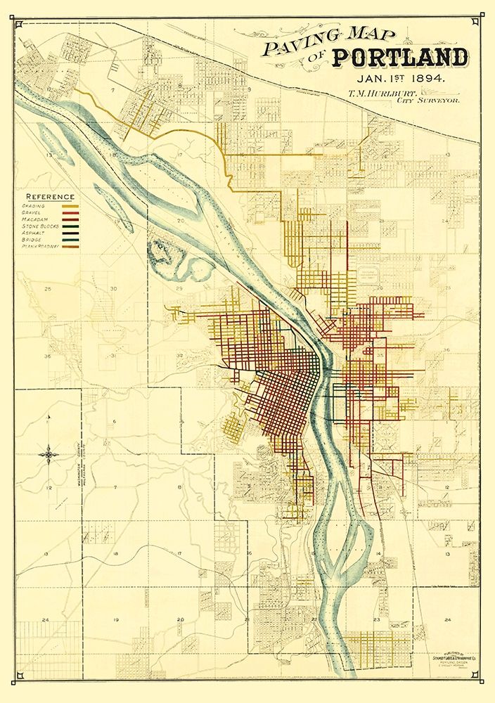 Portland Oregon Paving - Schmidt 1894