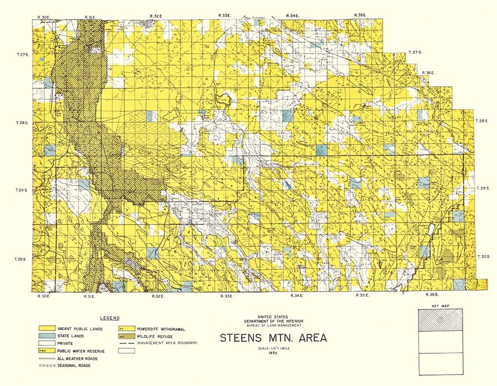 Steens Mountain North Oregon - DOI 1970