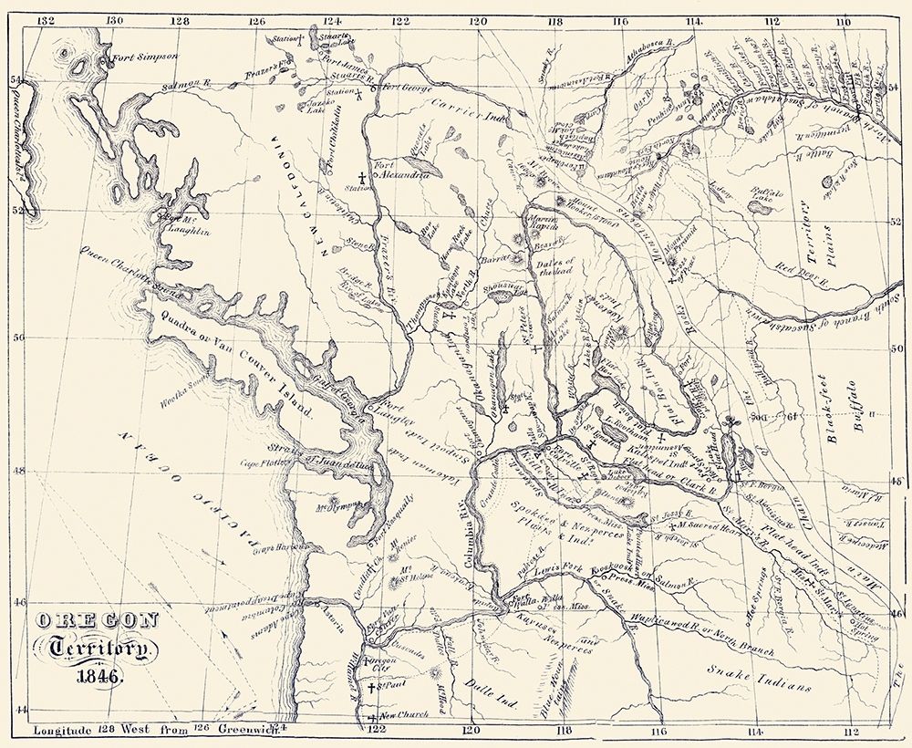 Oregon Territory - 1846