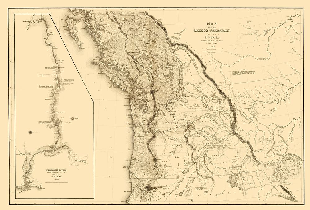 Oregon Territory - US Exploring Expedition 1841