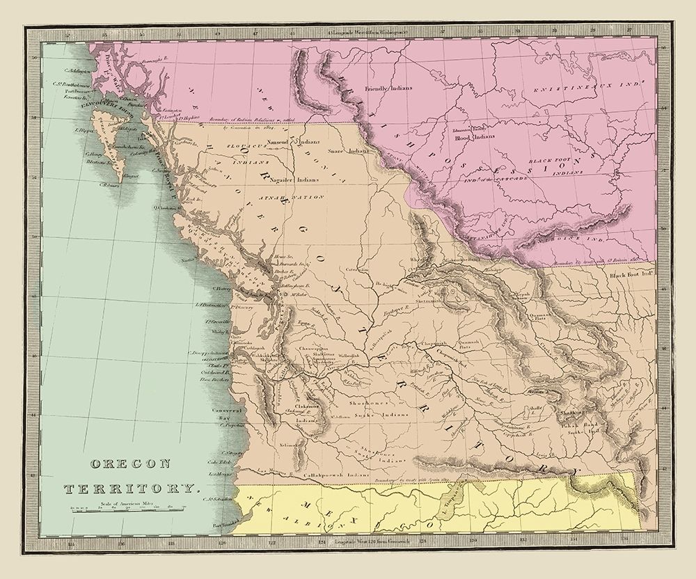 Oregon Territory - Illman 1833